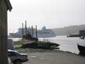 A cruise ship in the harbour