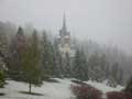 Peles Castle in the snow