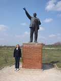 Standing at the Statue Park