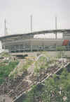 The stadium across the steps