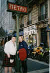 Paul & Helen outside the Metro