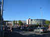 The stadium from the station